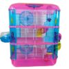 Jaula para Hamsters y Jerbos - 3  Pisos - Rosado - Imagen 2