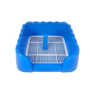 Baño Portátil con Cerco Y Poste Pequeño - Celeste