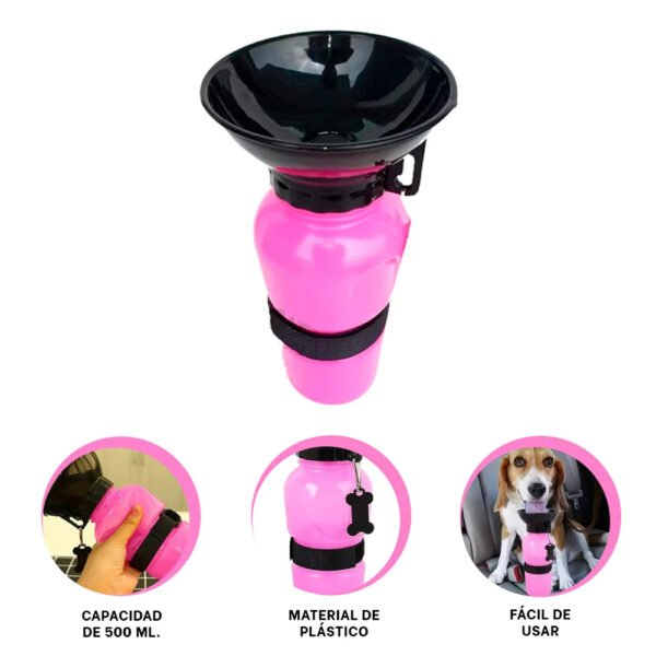 Bebedero Botella de Agua Portátil Tomatodo Aqua Dog - 18 oz - Imagen 3