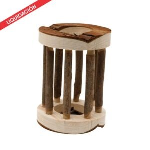 Escondite de madera forma de rollo - Living World