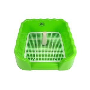 Baño Portátil con Cerco Y Poste Pequeño - Verde