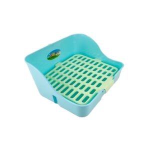 Baño Bandeja Mediano para Conejos - Celeste
