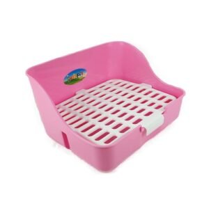 Baño Bandeja Mediano para Conejos - Rosado